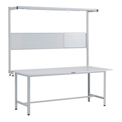 トラスコ TRUSCO 軽量作業台 オプションフルセット付 ホワイト 1800×900×1948mm RAE-1809THFS W 248-6832 (商品コード：161193)