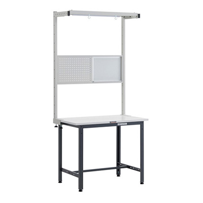 トラスコ TRUSCO 軽量作業台 オプションフルセット付 ダークグレー 900×600×1948mm AE-0960THFS DG 247-7313 (商品コード：161194)