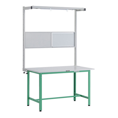 トラスコ TRUSCO 軽量作業台 オプションフルセット付 ヤンググリーン 1200×750×1948mm RAE-1200THFS YG 248-6865 (商品コード：161204)