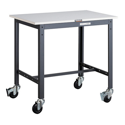 トラスコ TRUSCO 軽量作業台 キャスター付 ダークグレー 900×600×848mm LEWP-0960C100 467-0744 (商品コード：161242)