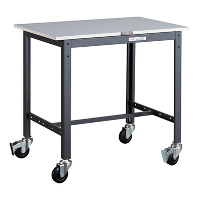 トラスコ TRUSCO 軽量作業台 キャスター付 ダークグレー 900×600×847mm LEWR-0960C100 467-1091 (商品コード：161245)