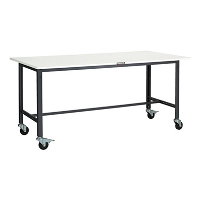 トラスコ TRUSCO 軽量作業台 キャスター付 ダークグレー 1800×750×847mm LEWR-1800C100 467-1295 (商品コード：161246)
