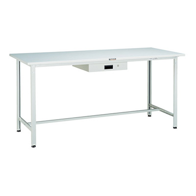 トラスコ TRUSCO 軽量立ち作業台 薄型1段引出し付 ホワイト 900×600×900mm HSAE-0960UDK1 W 454-4625 (商品コード：161293)