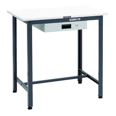 トラスコ TRUSCO 軽量立ち作業台 薄型1段引出し付 ダークグレー 900×600×900mm HAE-0960UDK1 DG 868-8654 (商品コード：161295)