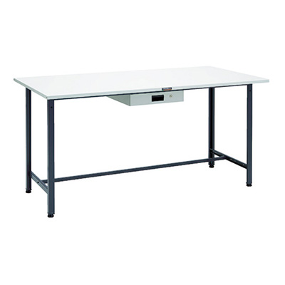 トラスコ TRUSCO 軽量立ち作業台 薄型1段引出し付 ダークグレー 1800×900×900mm HSAE-1809UDK1 DG 868-8727 (商品コード：161299)