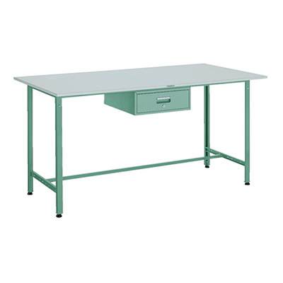 トラスコ TRUSCO 軽量立ち作業台 1段引出し付 グリーン 1800×750×900mm HRAE-1800F1 278-4823 (商品コード：161304)