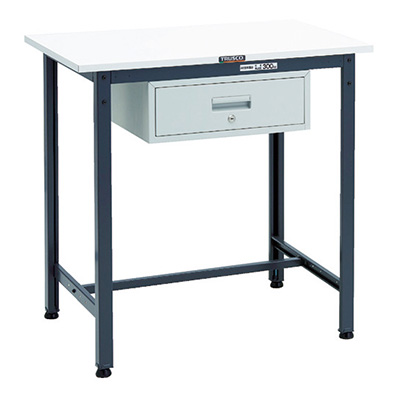 トラスコ TRUSCO 軽量立ち作業台 1段引出し付 ダークグレー 900×600×900mm HAE-0960F1DG 868-8650 (商品コード：161312)