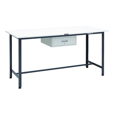 トラスコ TRUSCO 軽量立ち作業台 1段引出し付 ダークグレー 1800×750×900mm HAE-1800F1DG 868-8664 (商品コード：161313)