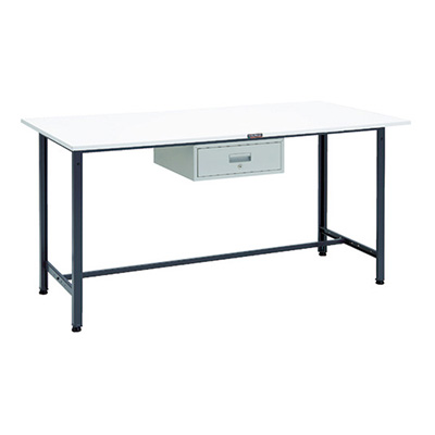 トラスコ TRUSCO 軽量立ち作業台 1段引出し付 ダークグレー 1800×900×900mm HAE-1809F1DG 868-8671 (商品コード：161314)