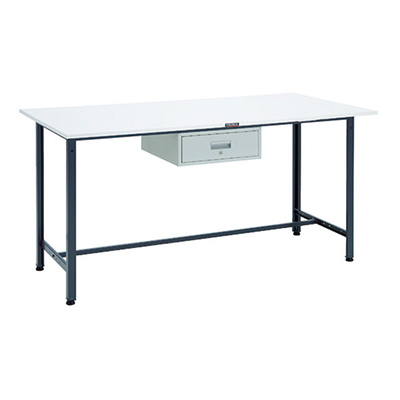 トラスコ TRUSCO 軽量立ち作業台 1段引出し付 ダークグレー 1800×900×900mm HRAE-1809F1DG 868-8701 (商品コード：161317)