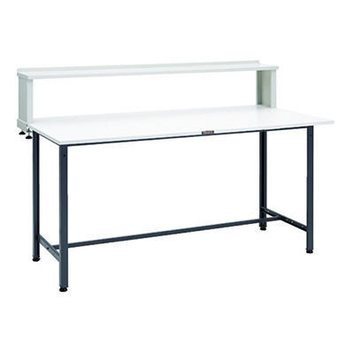 トラスコ TRUSCO 軽量立ち作業台 上棚付 ダークグレー 1800×900×1204mm HAE-1809YURB DG 868-8676 (商品コード：161362)