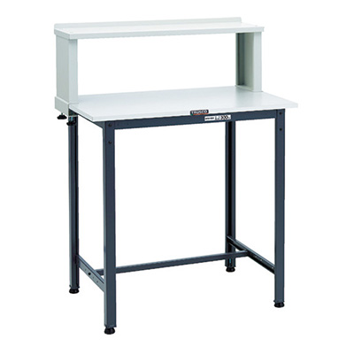 トラスコ TRUSCO 軽量立ち作業台 上棚付 ダークグレー 900×600×1204mm HRAE-0960YURB DG 868-8685 (商品コード：161363)