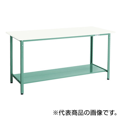 トラスコ TRUSCO 軽量立ち作業台 下棚2枚入り ホワイト 1800×900×900mm HRAE-1809LT2 W 770-2272 (商品コード：161375)