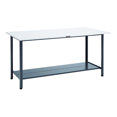 トラスコ TRUSCO 軽量立ち作業台 下棚2枚入り ダークグレー 1800×900×900mm HRAE-1809LT2 DG 868-8703 (商品コード：161381)