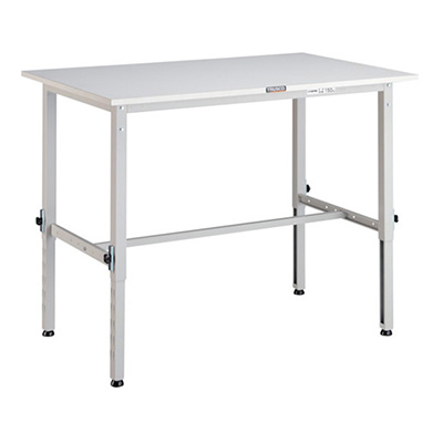 トラスコ TRUSCO 高さ調節式作業台 基本タイプ ホワイト 900×600×650～950mm AEM-0960 W 466-7425 (商品コード：161402)
