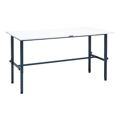 トラスコ TRUSCO 高さ調節式作業台 基本タイプ ダークグレー 1800×900×650～950mm AEM-1809 DG 868-8641 (商品コード：161410)