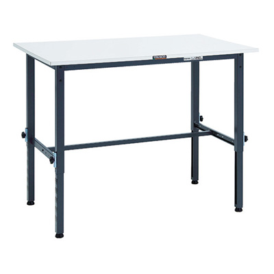トラスコ TRUSCO 高さ調節式作業台 基本タイプ ダークグレー 1200×750×650～950mm RAEM-1200 DG 868-8737 (商品コード：161412)