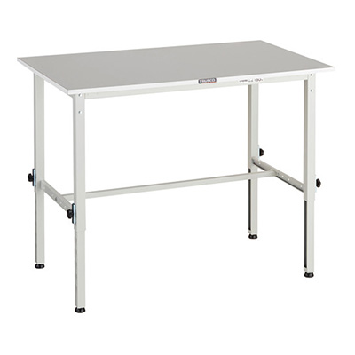 トラスコ TRUSCO 高さ調節式作業台 基本タイプ ホワイト 1200×750×650～950mm RAEM2-1200 W 161-1336 (商品コード：161422)