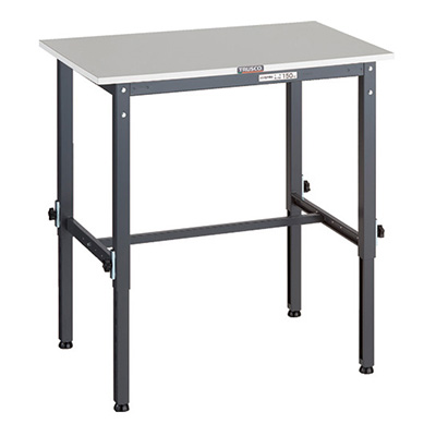 トラスコ TRUSCO 高さ調節式作業台 基本タイプ ダークグレー 900×600×650～950mm RAEM2-0960 DG 161-1329 (商品コード：161426)