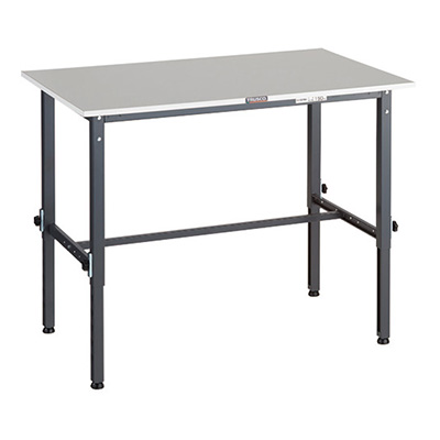 トラスコ TRUSCO 高さ調節式作業台 基本タイプ ダークグレー 1200×750×650～950mm RAEM2-1200 DG 161-1335 (商品コード：161428)