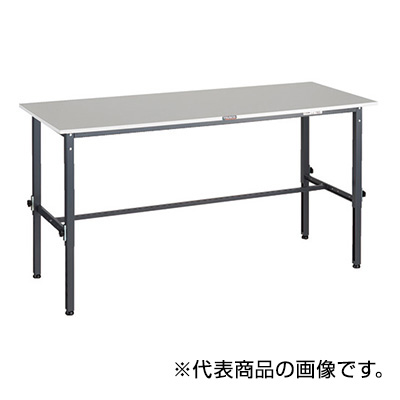 トラスコ TRUSCO 高さ調節式作業台 基本タイプ ダークグレー 1800×600×650～950mm RAEM2-1860DG 161-1248 (商品コード：161430)