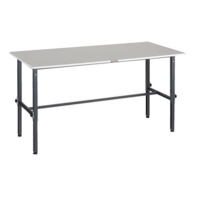 トラスコ TRUSCO 高さ調節式作業台 基本タイプ ダークグレー 1800×900×650～950mm RAEM2-1809DG 161-1245 (商品コード：161431)
