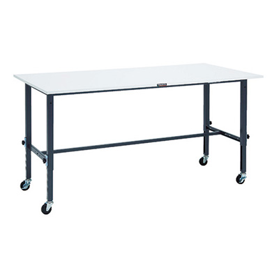 トラスコ TRUSCO 高さ調節式作業台 キャスター付 ダークグレー 1800×900×718～1018mm RAEM-1809C75 DG 868-8750 (商品コード：161531)