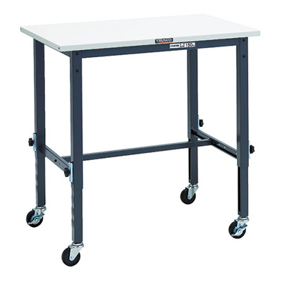 トラスコ TRUSCO 高さ調節式作業台 キャスター付 ダークグレー 900×600×719～1019mm SAEM-0960C75 DG 868-8757 (商品コード：161532)
