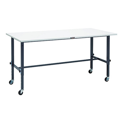 トラスコ TRUSCO 高さ調節式作業台 キャスター付 ダークグレー 1800×900×719～1019mm SAEM-1809C75 DG 868-8771 (商品コード：161533)