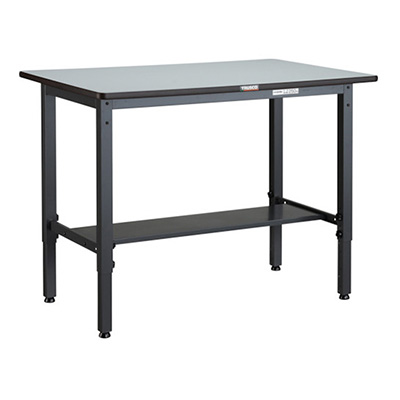 トラスコ TRUSCO 高さ調節式作業台 基本タイプ ダークグレー 1200×750×700～910mm AWMR-1275 301-5602 (商品コード：161538)