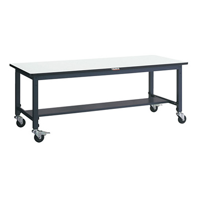 トラスコ TRUSCO 高さ調節式作業台 キャスター付 ダークグレー 900×600×808～1018mm AWMP-0960C100 770-1900 (商品コード：161552)