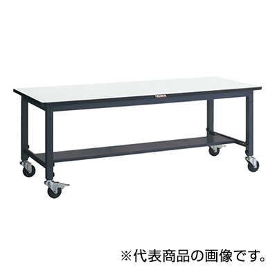 トラスコ TRUSCO 高さ調節式作業台 キャスター付 ダークグレー 900×600×808～1018mm AWMR-0960C100 770-1926 (商品コード：161555)