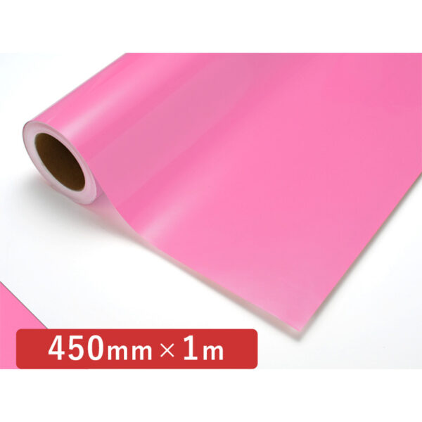 カッティングシート 透明色シリーズ 112C ピンク 450mm×切売 (商品コード：005970)