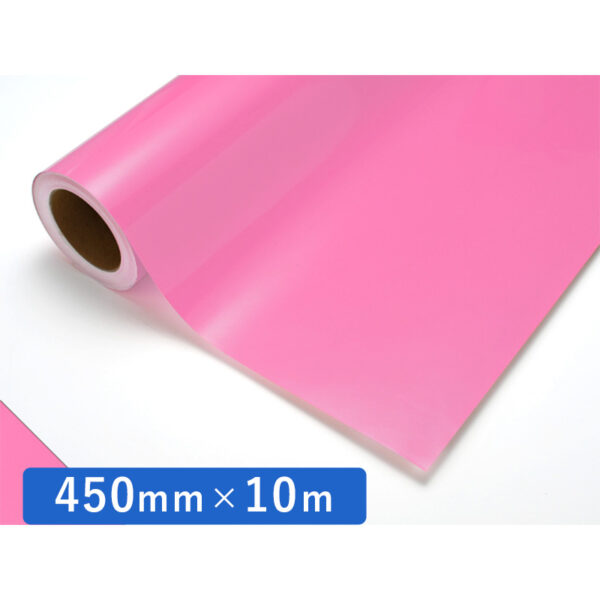 カッティングシート 透明色シリーズ 112C ピンク 450mm×10m (商品コード：011436)