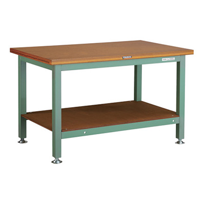 トラスコ TRUSCO 重量作業台 基本タイプ グリーン 1200×750×740mm TW-1200 240-6624 (商品コード：161738)
