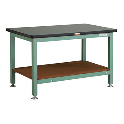 トラスコ TRUSCO 重量作業台 基本タイプ グリーン 1200×750×740mm RTW-1200 240-6632 (商品コード：161740)