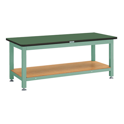 トラスコ TRUSCO 重量作業台 基本タイプ グリーン 1800×900×740mm RTW-1809 240-6781 (商品コード：161741)