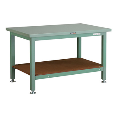 トラスコ TRUSCO 重量作業台 基本タイプ グリーン 1200×750×740mm STW-1200 240-6641 (商品コード：161742)
