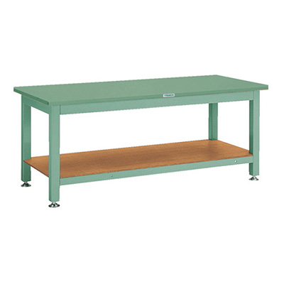 トラスコ TRUSCO 重量作業台 基本タイプ グリーン 1800×900×740mm STW-1809 240-6799 (商品コード：161743)