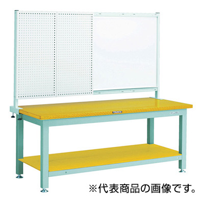 トラスコ TRUSCO 重量作業台 ホワイトボード付 グリーン 1200×750×1740mm TW-1200P1 770-3678 (商品コード：161756)