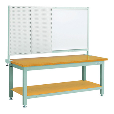 トラスコ TRUSCO 重量作業台 ホワイトボード付 グリーン 1800×900×1740mm STW-1809P1 467-3123 (商品コード：161761)