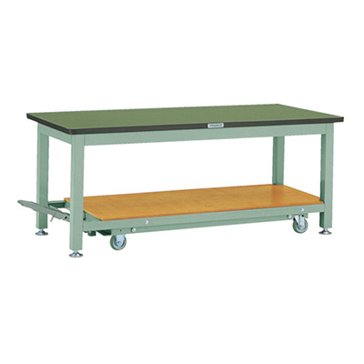 トラスコ TRUSCO 移動式重量作業台 基本タイプ グリーン 1800×900×740mm RTWC-1809 240-6241 (商品コード：161781)