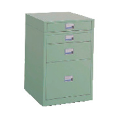 トラスコ TRUSCO 4段キャビネット「UDC型」 グリーン 450×500×710mm UDC-111-01 240-1886 (商品コード：161824)