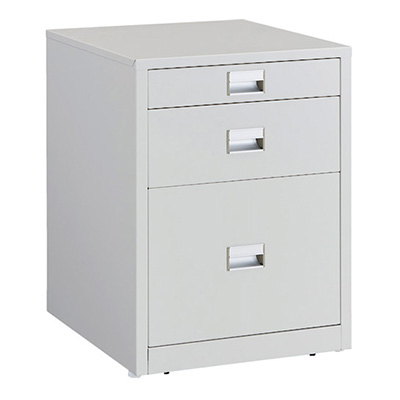 トラスコ TRUSCO 3段キャビネット「UDC型」 ホワイト 450×500×620mm UDC-111W 467-3549 (商品コード：161831)