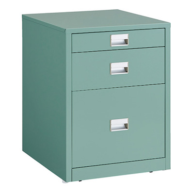 トラスコ TRUSCO 3段キャビネット「UDC型」 グリーン 450×500×620mm UDC-111 240-1860 (商品コード：161832)