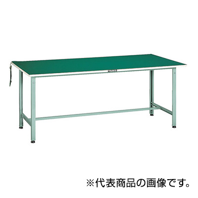 トラスコ TRUSCO 軽量作業台「AE型」 帯電防止マット張り ホワイト 1500×750×742mm AE-1500D W 454-2924 (商品コード：161930)