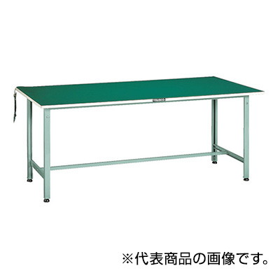 トラスコ TRUSCO 軽量作業台「AE型」 帯電防止マット張り ホワイト 1800×750×742mm AE-1800D W 454-3041 (商品コード：161931)