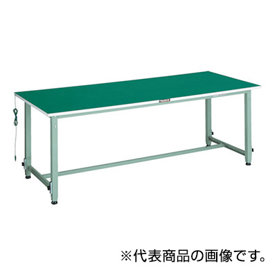 トラスコ TRUSCO 軽量高さ調節作業台「AEM型」 ホワイト 1800×900×652～952mm AEM-1809D W 454-3351 (商品コード：161938)