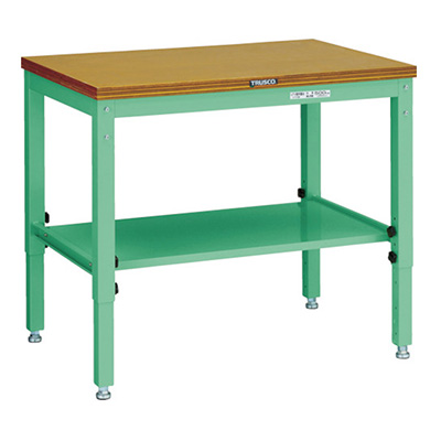 トラスコ TRUSCO 高さ調節式作業台 900×600×600～810mm UTV-960YG 393-3148 (商品コード：161959)