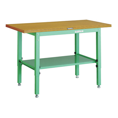 トラスコ TRUSCO 高さ調節式作業台 1200×600×600～810mm UTV-1260YG 393-3130 (商品コード：161960)